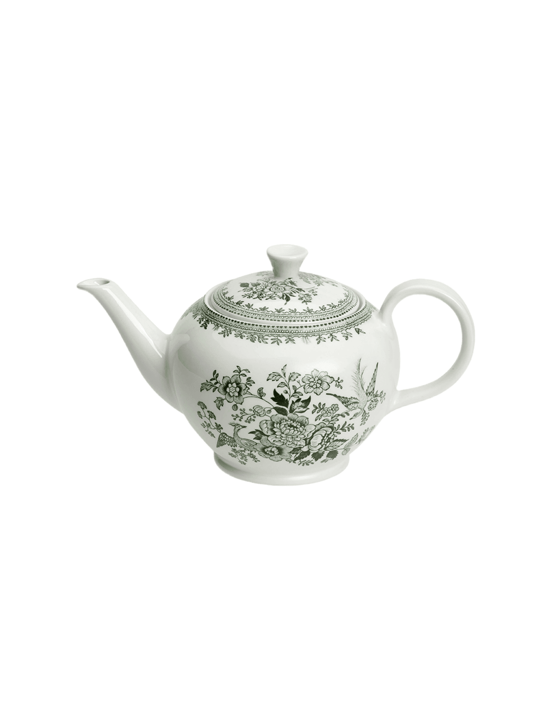 Dark Green Asiatic Pheasants Large Teapot - Faire Living