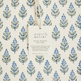 Large Blue Block Printed Gift Bags