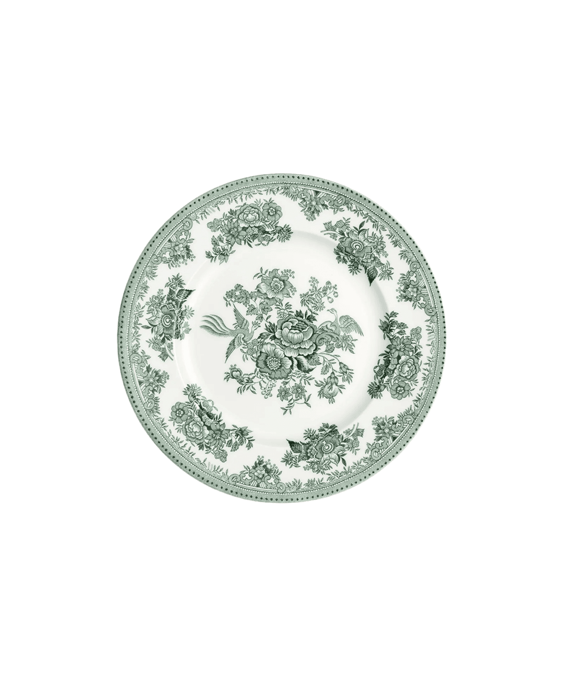Dark Green Asiatic Pheasants Medium Plate - Faire Living