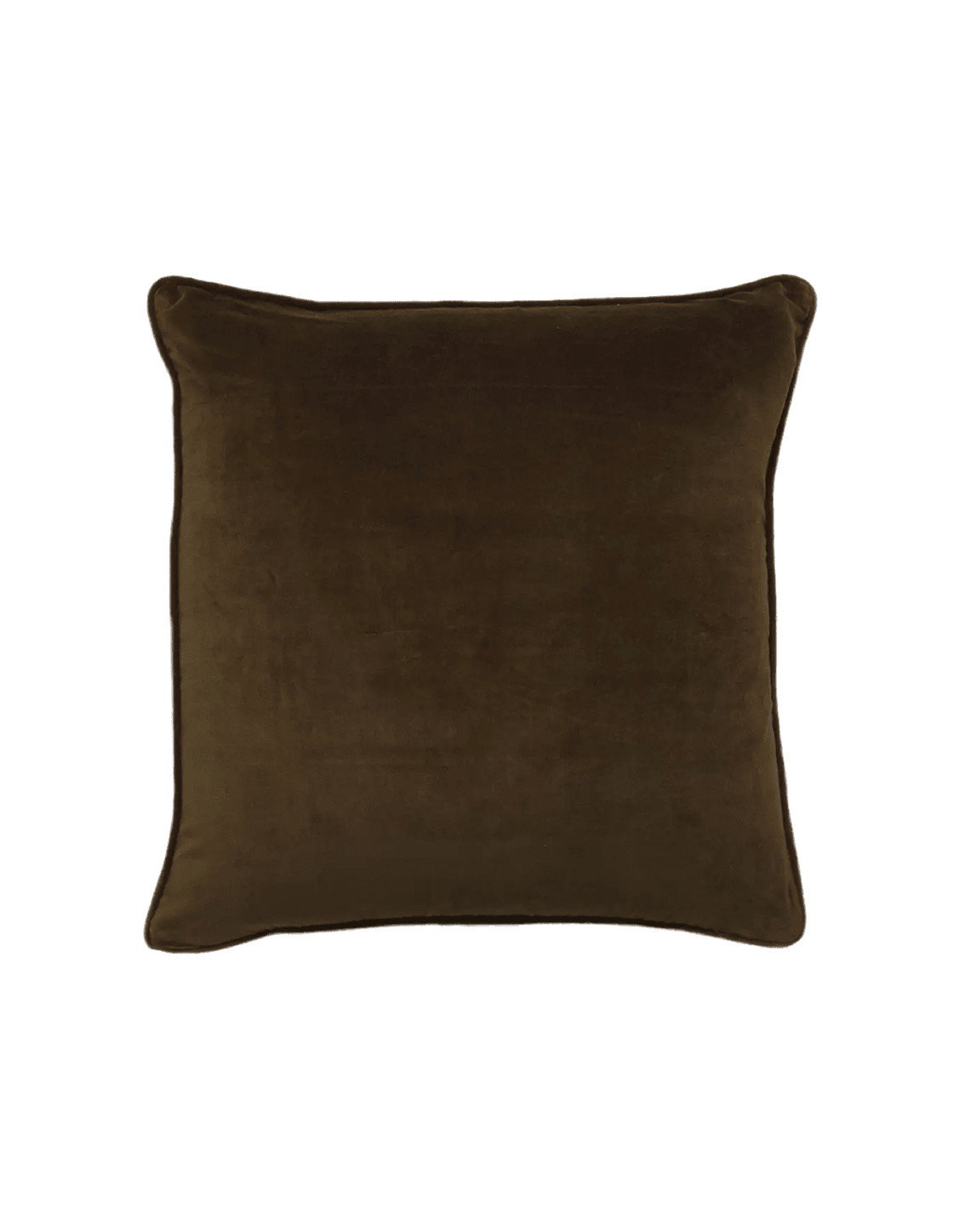 Cotton Velvet Cover Walnut - Faire Living