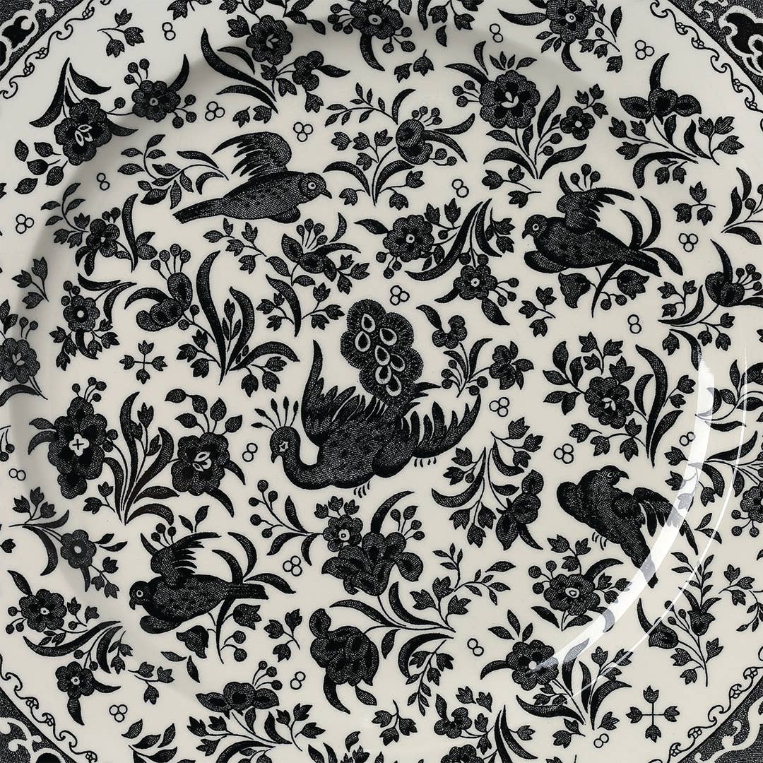 Black Regal Peacock Large Etruscan Jug - Faire Living