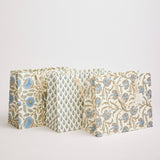 Large Blue Block Printed Gift Bags