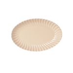 Scalloped Japanese Pottery Oval Serving Platter - Faire Living