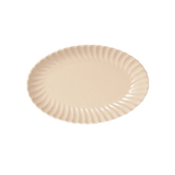 Scalloped Japanese Pottery Oval Serving Platter - Faire Living