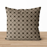 Landon Pillow Cover | Plaid Tartan Neutral Beige Cushion: 20” x 20” / Printed Back