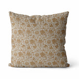 Valencia Pillow Cover | Floral Throw Pillow: 20” x 20” / Printed Back