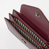 Harmonica Wallet - Dark Cherry Classic Leather - Faire Living
