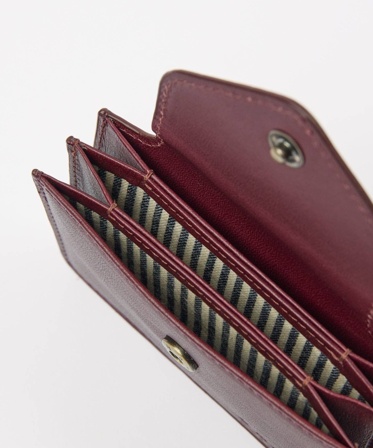 Harmonica Wallet - Dark Cherry Classic Leather - Faire Living