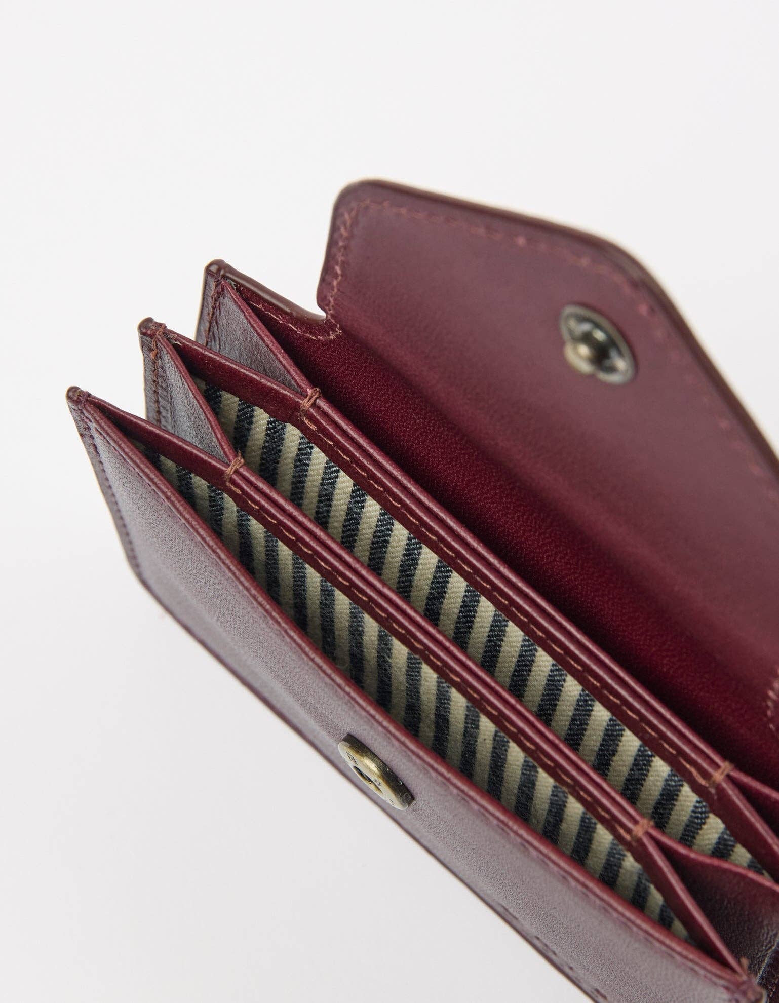 Harmonica Wallet - Dark Cherry Classic Leather - Faire Living