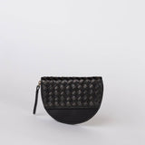 Laura Leather Coin Purse in Black - Faire Living