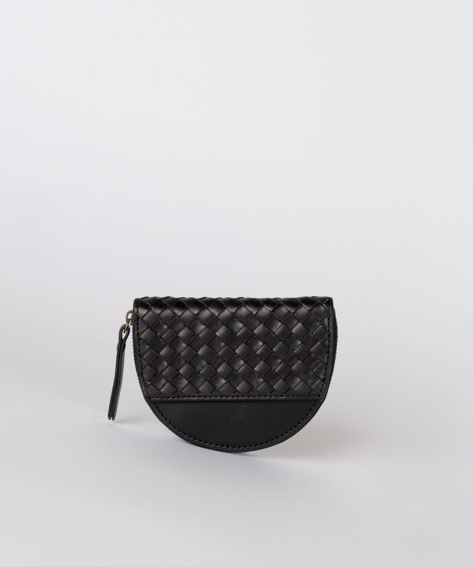 Laura Leather Coin Purse in Black - Faire Living