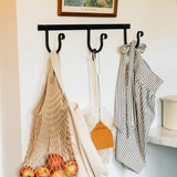 Wrought Iron Rack with Hooks