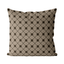 Brown Diamond Cotton Linen Pillow Cover - Faire Living