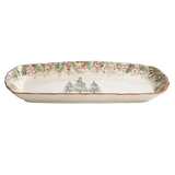 Italian Christmas Narrow Serving Tray