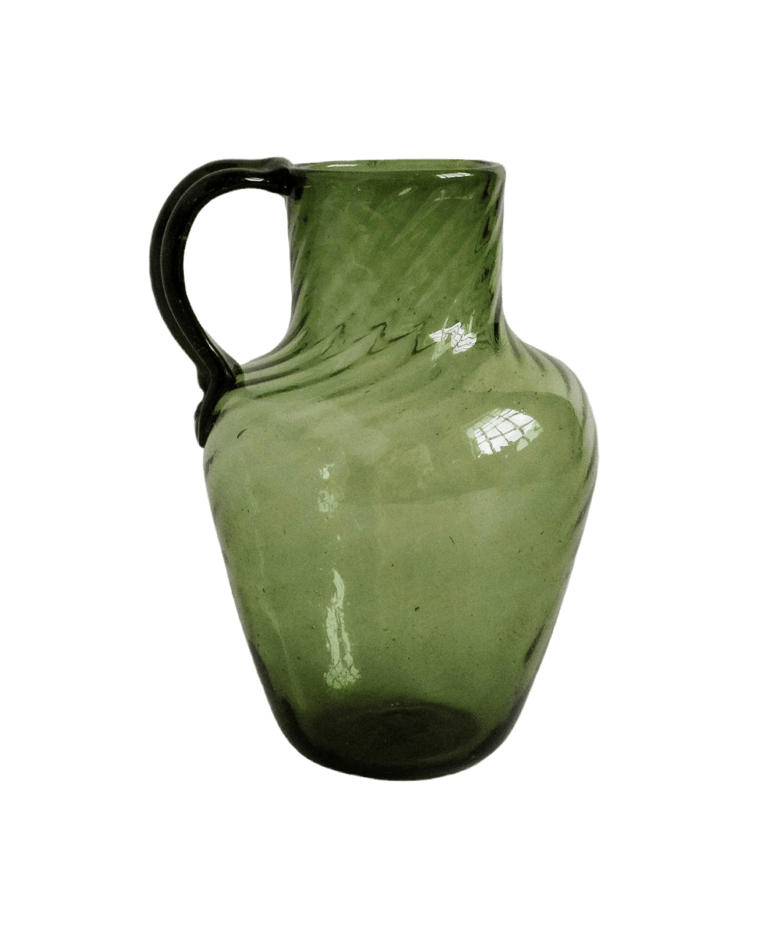 Urceus Fumé Mouth Blown Recycled Glass Pitcher - Faire Living