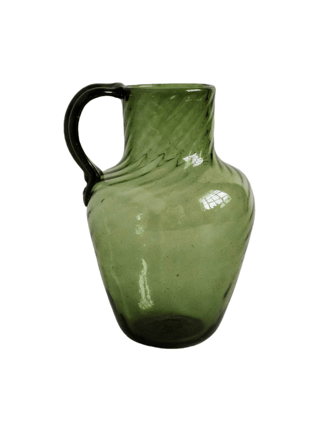 Urceus Fumé Mouth Blown Recycled Glass Pitcher - Faire Living