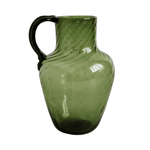 Urceus Fumé Mouth Blown Recycled Glass Pitcher - Faire Living