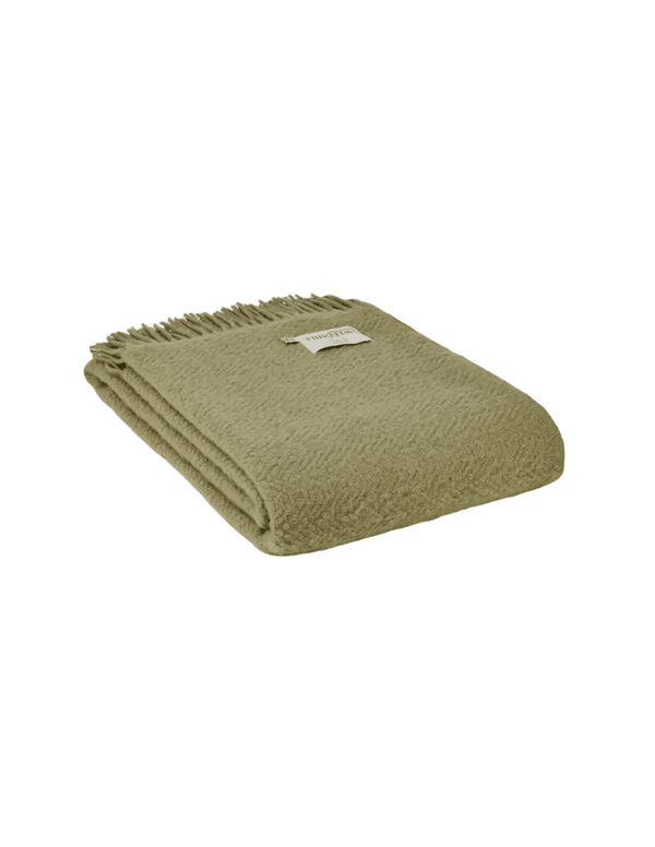 Moorland Sage Pure Scottish Wool Throw - Faire Living