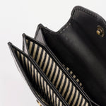 Harmonica Leather Wallet in Black - Faire Living