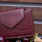 Harmonica Wallet - Dark Cherry Classic Leather - Faire Living