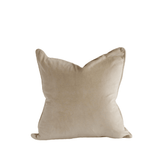 Cotton Velvet Cover Taupe - Faire Living