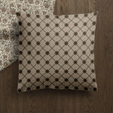 Landon Pillow Cover | Plaid Tartan Neutral Beige Cushion: 20” x 20” / Printed Back