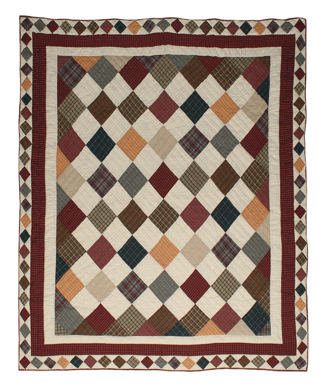 Cabin Patchwork Organic Cotton Quilt - Faire Living