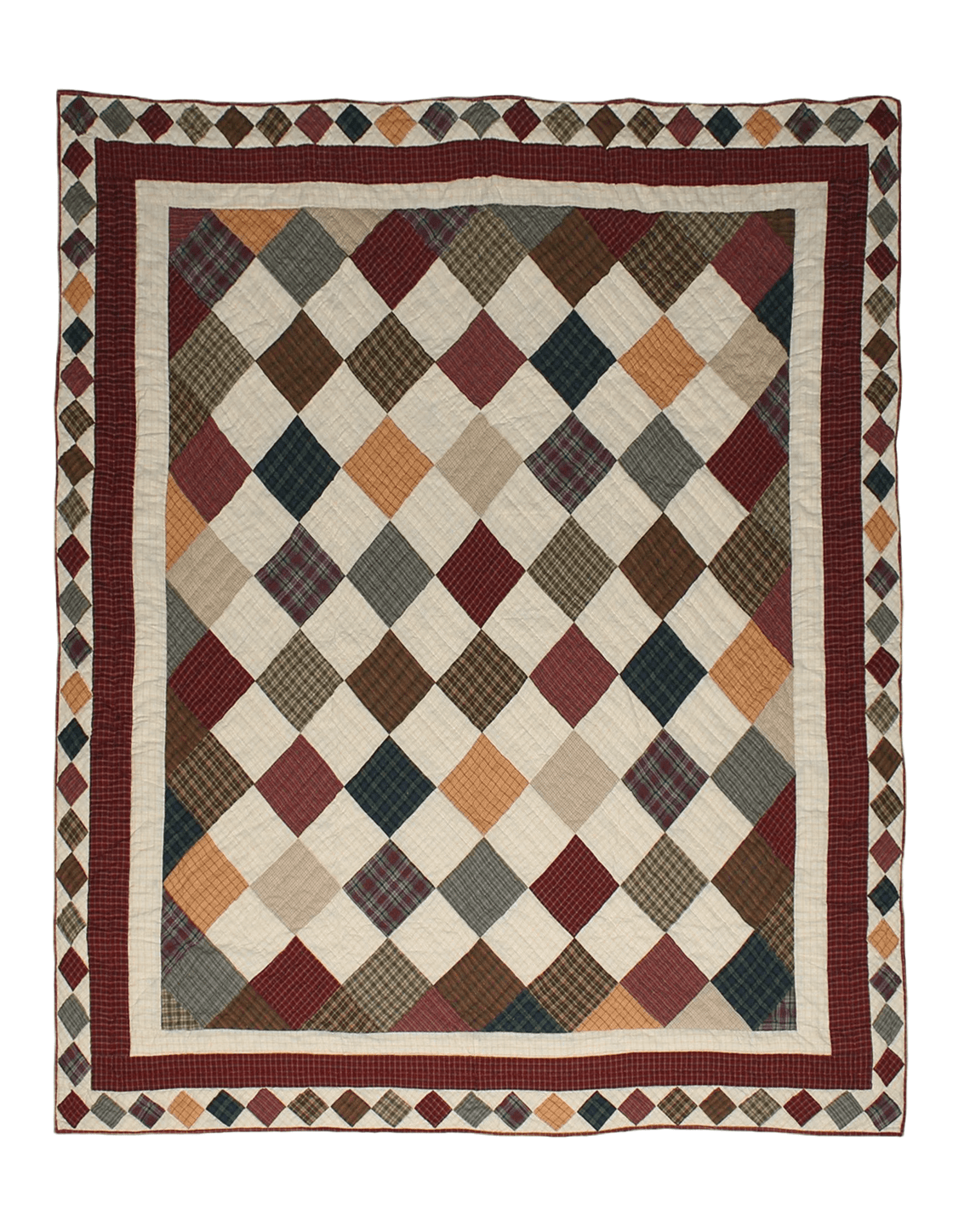 Cabin Patchwork Organic Cotton Quilt - Faire Living