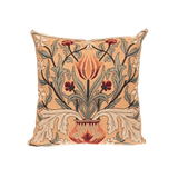 Blush Floral Cotton Jacquard Woven Pillow Cover - Faire Living