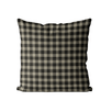 Black Gingham Cushion Cover | Organic Cotton Linen - Faire Living