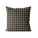 Black Gingham Cushion Cover | Organic Cotton Linen - Faire Living