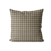 Beige Gingham Cushion Cover | Organic Cotton Linen - Faire Living