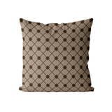 Chocolate Diamond Cushion Cover | Organic Cotton Linen - Faire Living