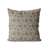Taupe Vine Cushion Cover | Organic Cotton Linen - Faire Living