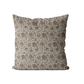 Taupe Vine Cushion Cover | Organic Cotton Linen - Faire Living