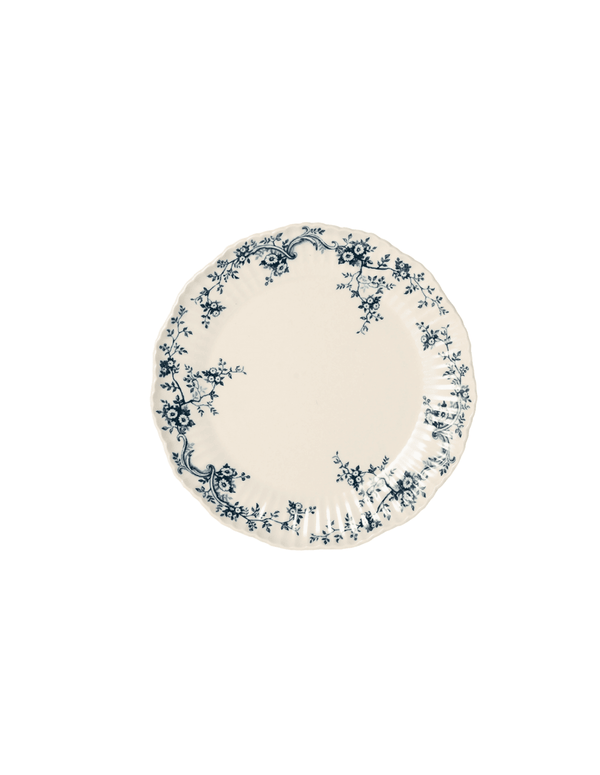 Audrey Blue Floral Dessert Plate - Faire Living
