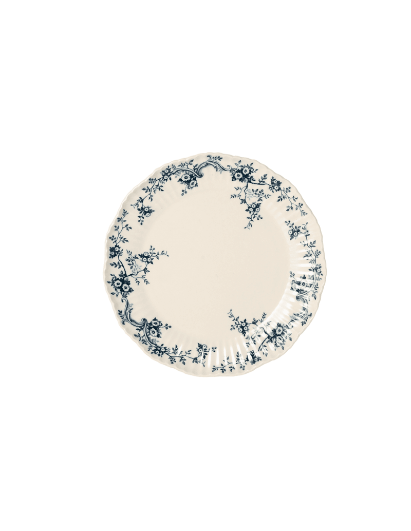 Audrey Blue Floral Dessert Plate