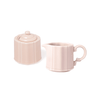 Pink Porcelain Cream & Sugar Set - Faire Living