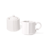 White Porcelain Cream & Sugar Set - Faire Living