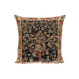 Tree of Life Cotton Jacquard Woven Pillow Cover