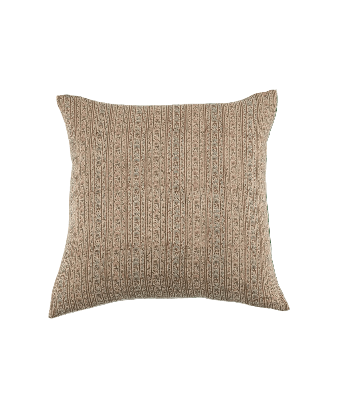 20x20 Etna Linen Blockprint Pillow - Faire Living