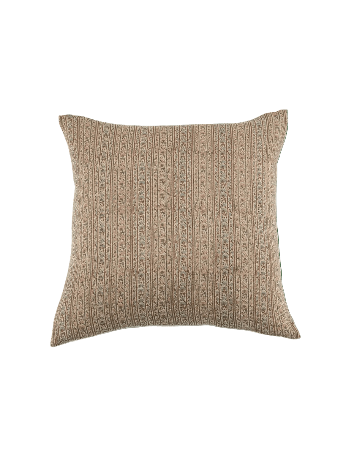 20x20 Etna Linen Blockprint Pillow - Faire Living