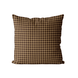 Chocolate Gingham Cushion Cover | Organic Cotton Linen - Faire Living