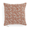 Terracotta Floral Linen Cushion Cover - Faire Living