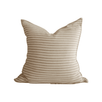 Greige Stripe Handwoven Cotton Cushion - Faire Living