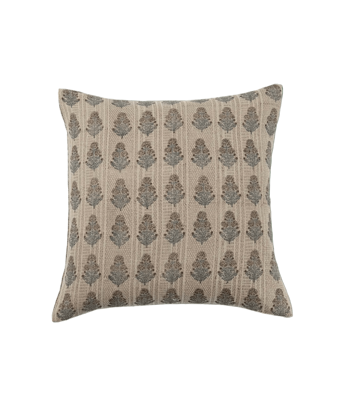 20x20 Ostuni Linen Blockprint Pillow - Faire Living
