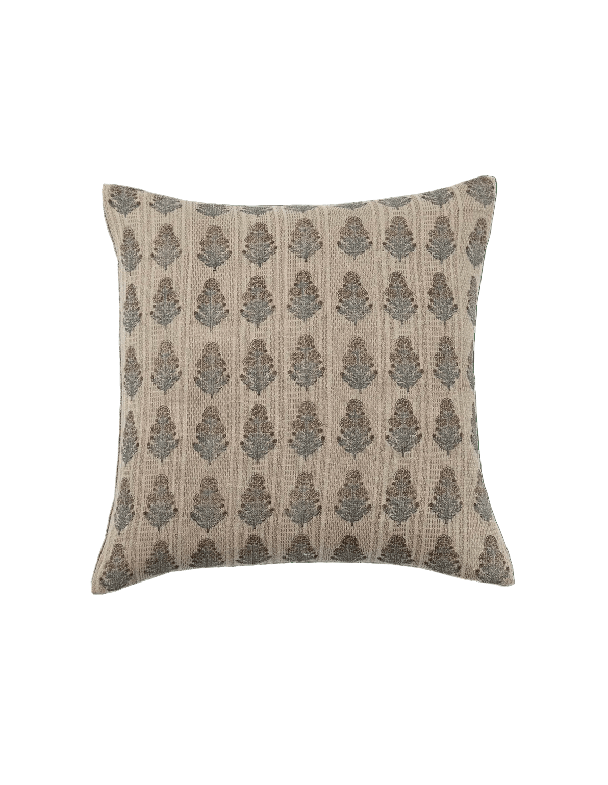20x20 Ostuni Linen Blockprint Pillow - Faire Living