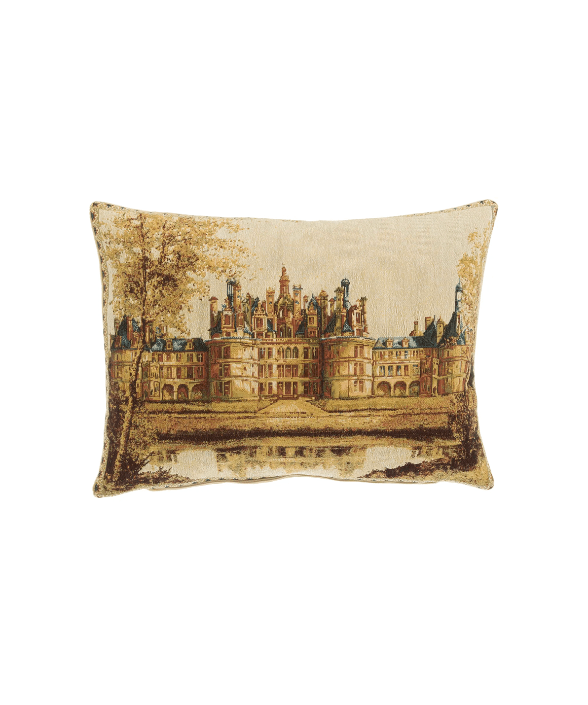 Chambord Castle Jacquard Woven Pillow Cover - Faire Living