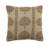 22x22 Mour Linen Blockprint Cushion Cover - Faire Living