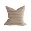 Chocolate Stripe Handwoven Cotton Cushion - Faire Living